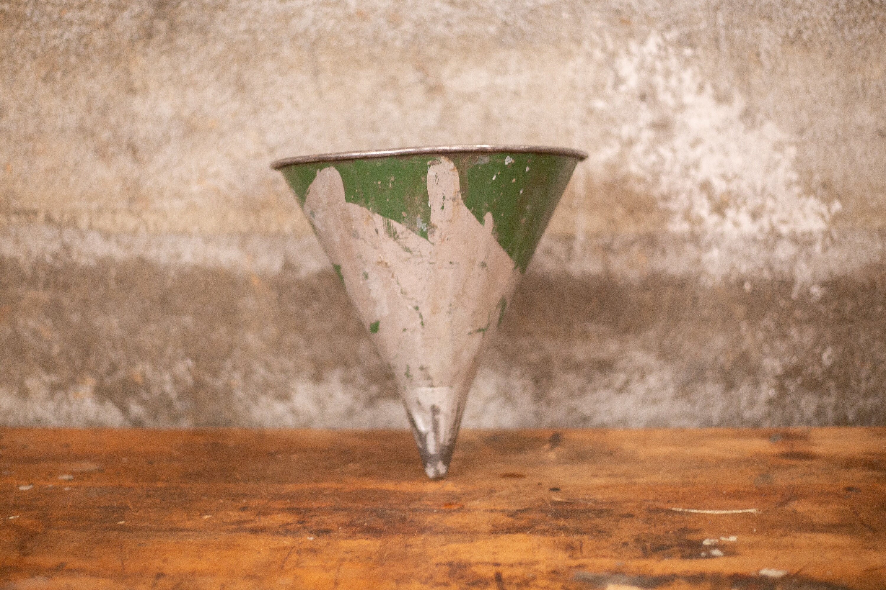 Vintage Galvanized Metal Funnel Industrial Engine Oil Funnel Etsy