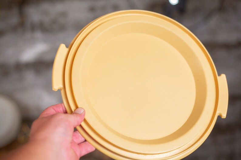 Tupperware Plastic Pie Dome and Plate Set Tupperware Pie Etsy