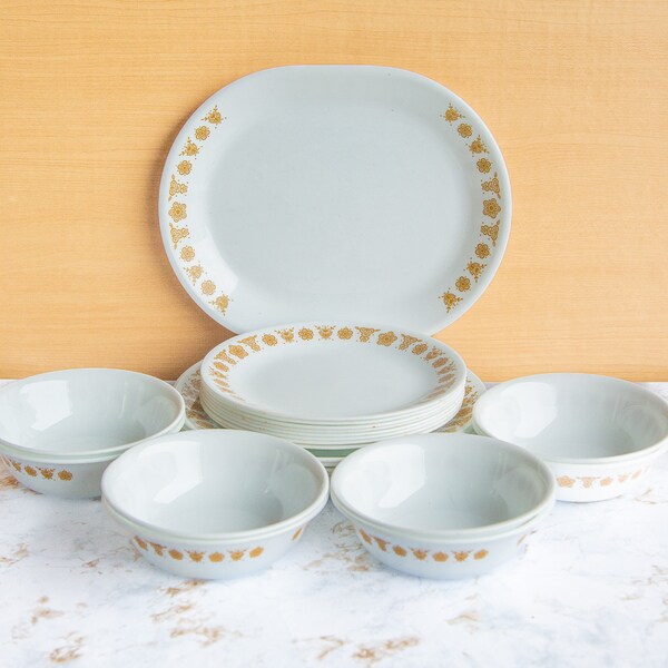 Corelle Butterfly Gold Dinnerware Etsy