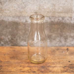 Bouteille de lait en verre vintage d&#39;une pinte : décoration de ferme