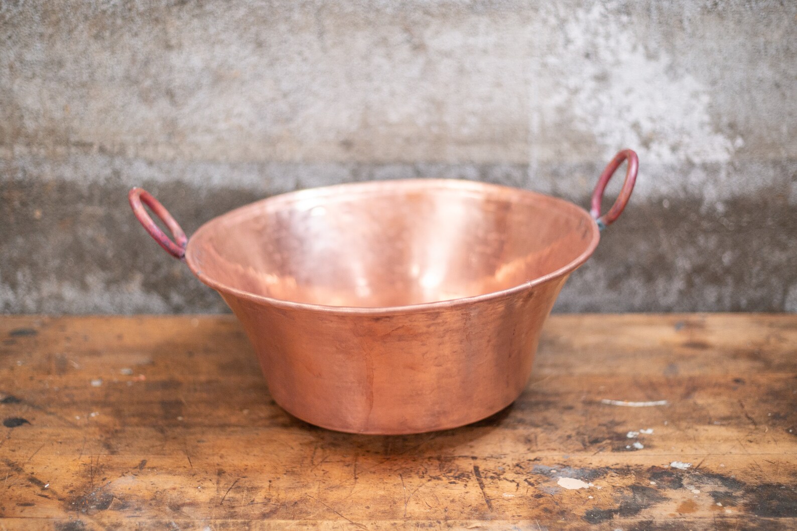 Solid Copper Convex Bottom Pot Large Copper Jam Pot Etsy