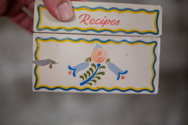 Vintage Recipe Box Card Catalog Desktop Storage Etsy