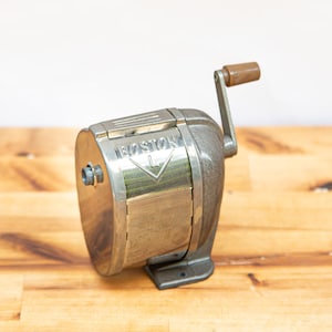 Vintage Boston Brand Pencil Sharpener, Desk or Wall Mountable