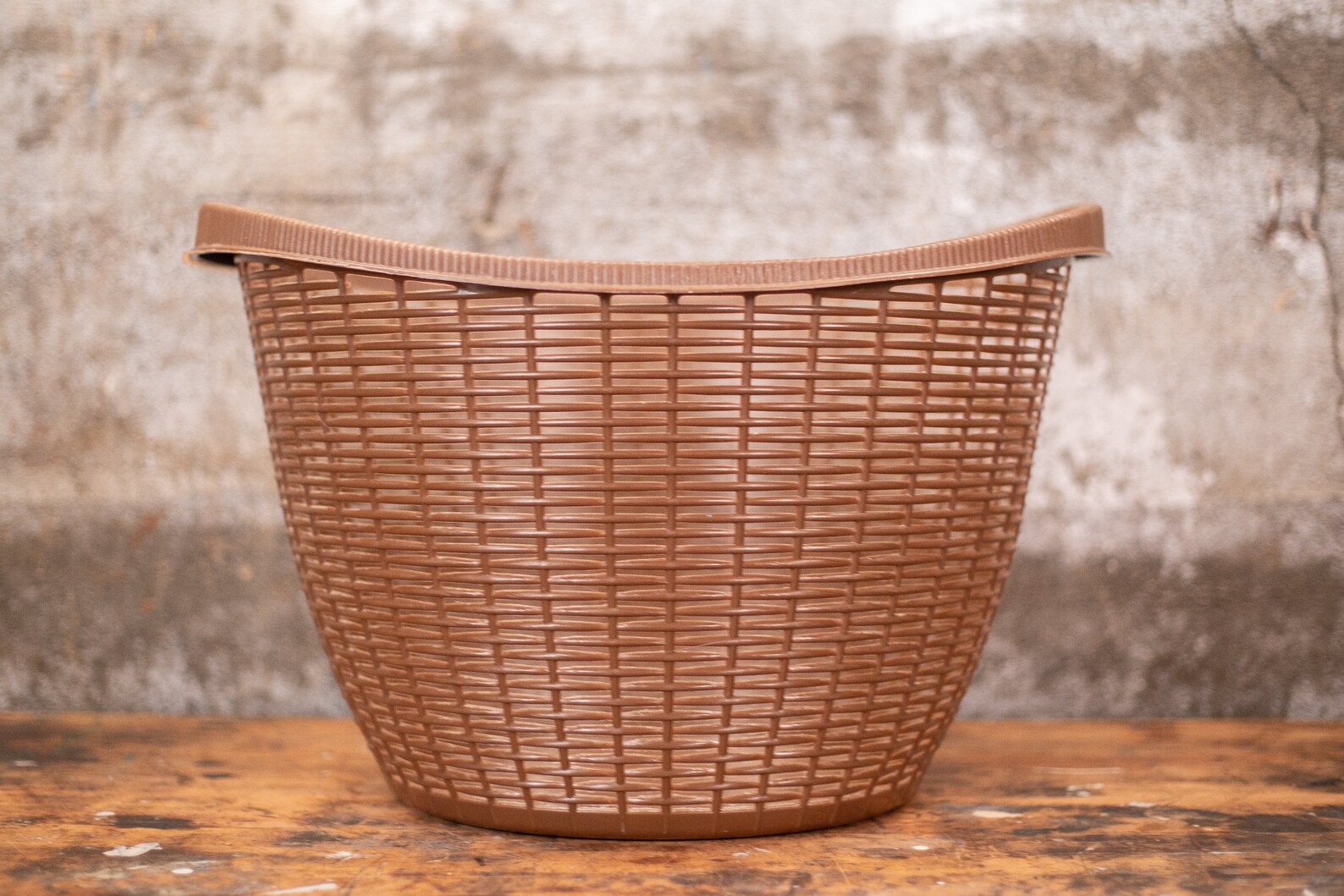 Vintage Laundry Basket Vintage Plastic Rubber Basket Open Etsy UK
