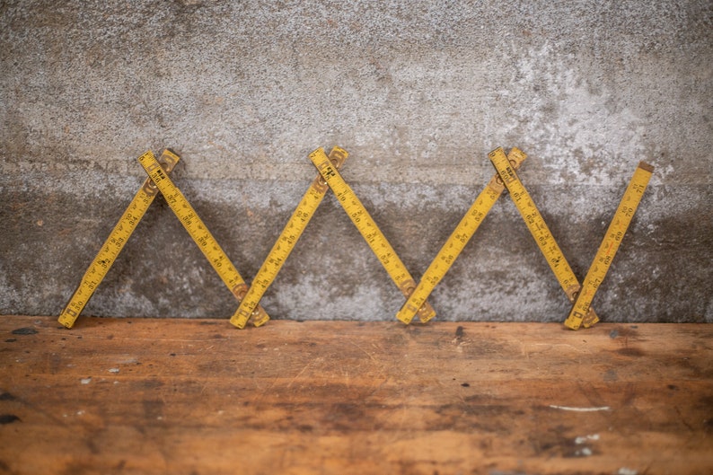 Vintage Craftsman Folding 6 Foot Ruler | Classroom Decor | Wood and ...