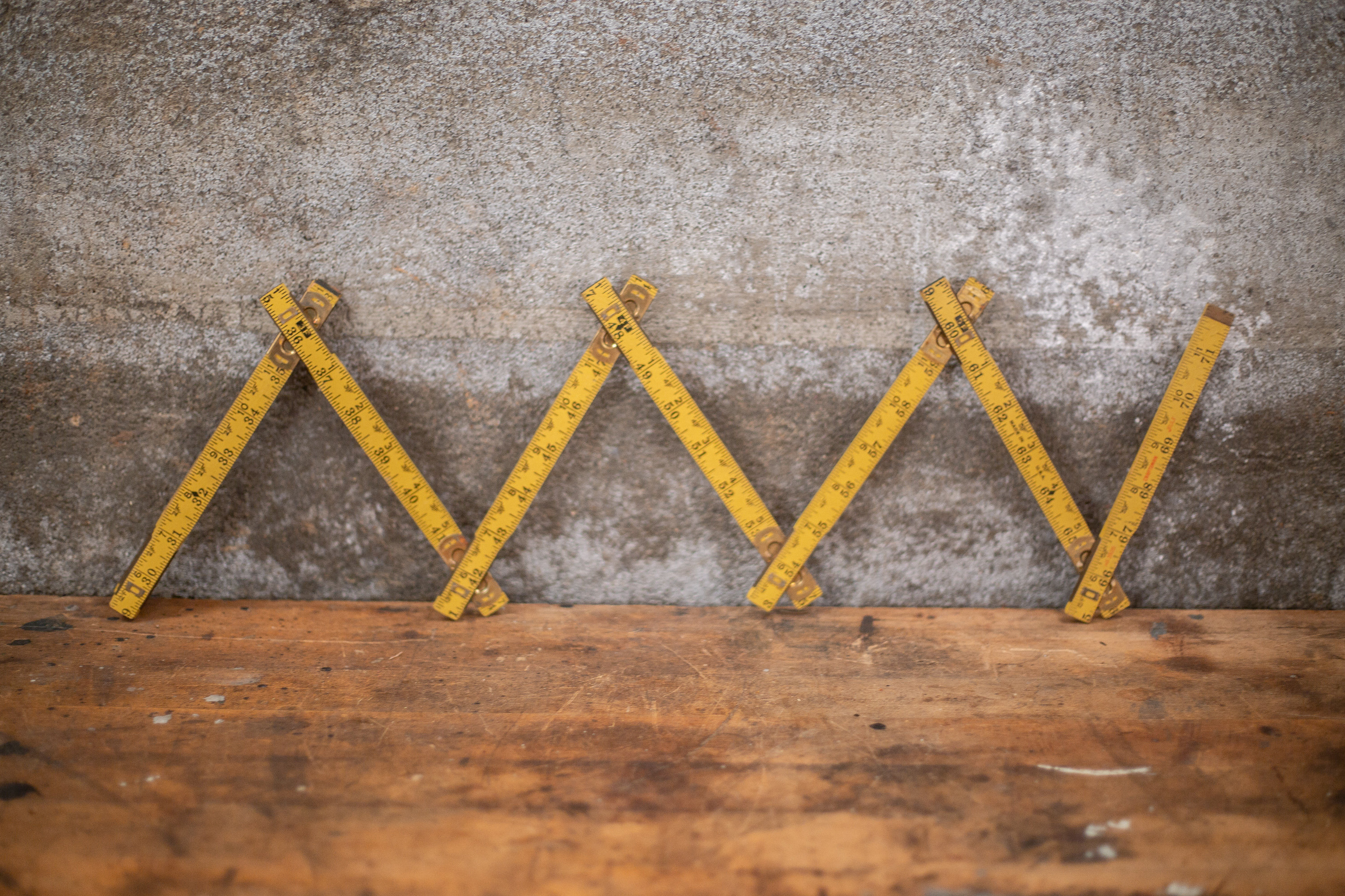 Vintage Craftsman Folding 6 Foot Ruler | Classroom Decor | Wood and ...