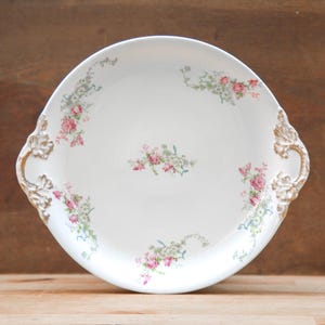 Vintage Wm Guerin and Co Limoges Handled Serving Dish, Small Platter