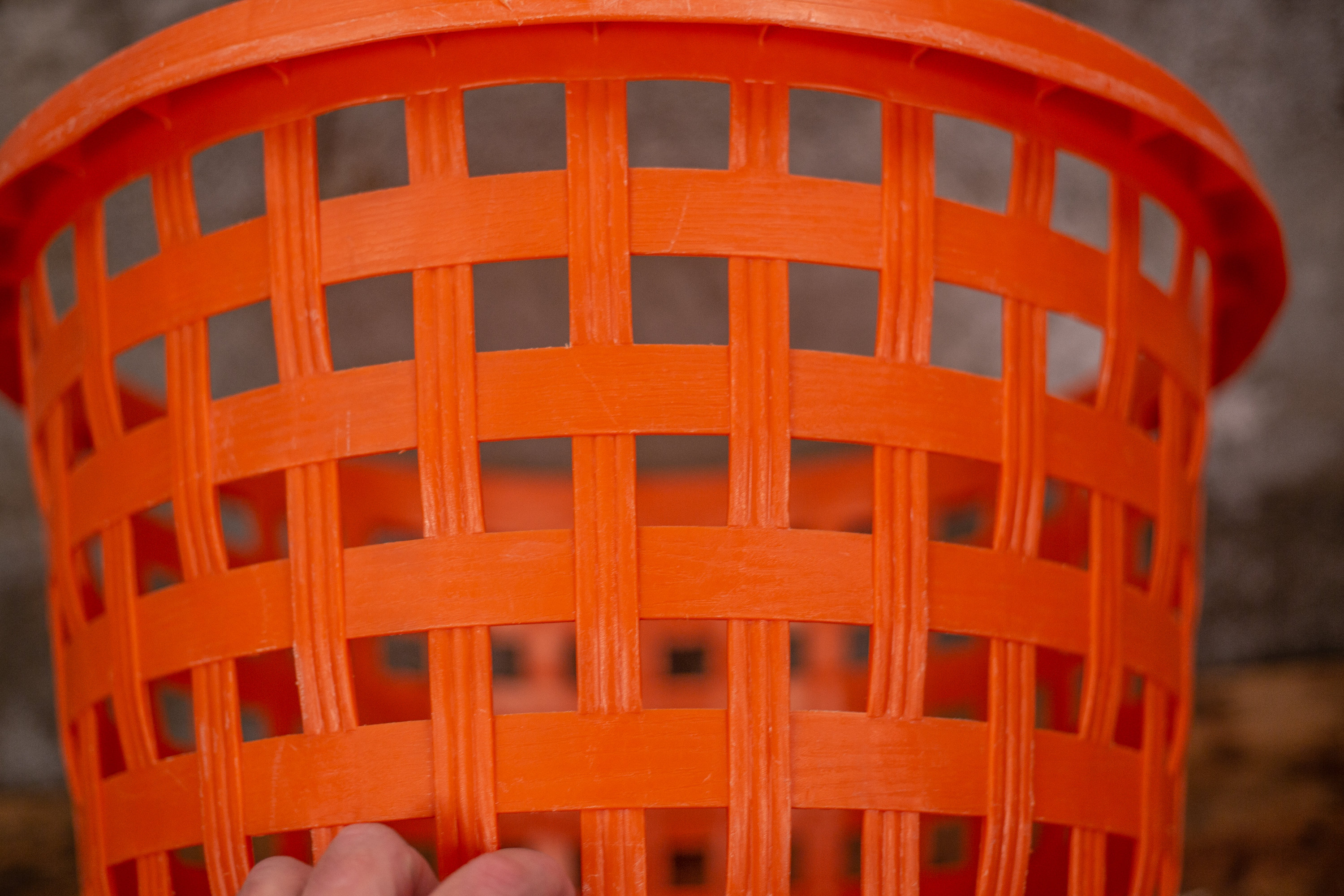 Vintage Orange Laundry Basket Vintage Plastic Storage Basket Etsy