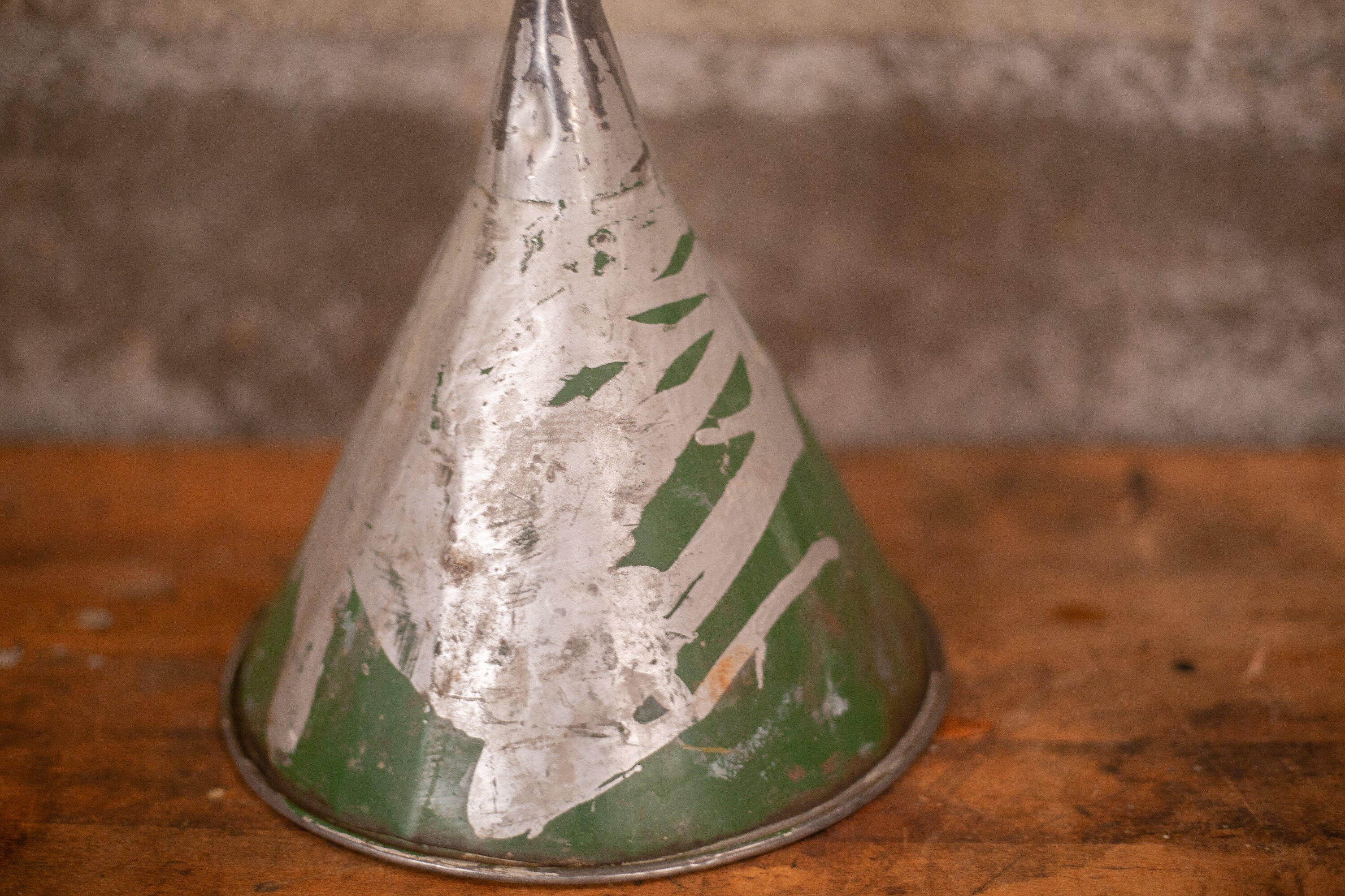 Vintage Galvanized Metal Funnel Industrial Engine Oil Funnel Etsy
