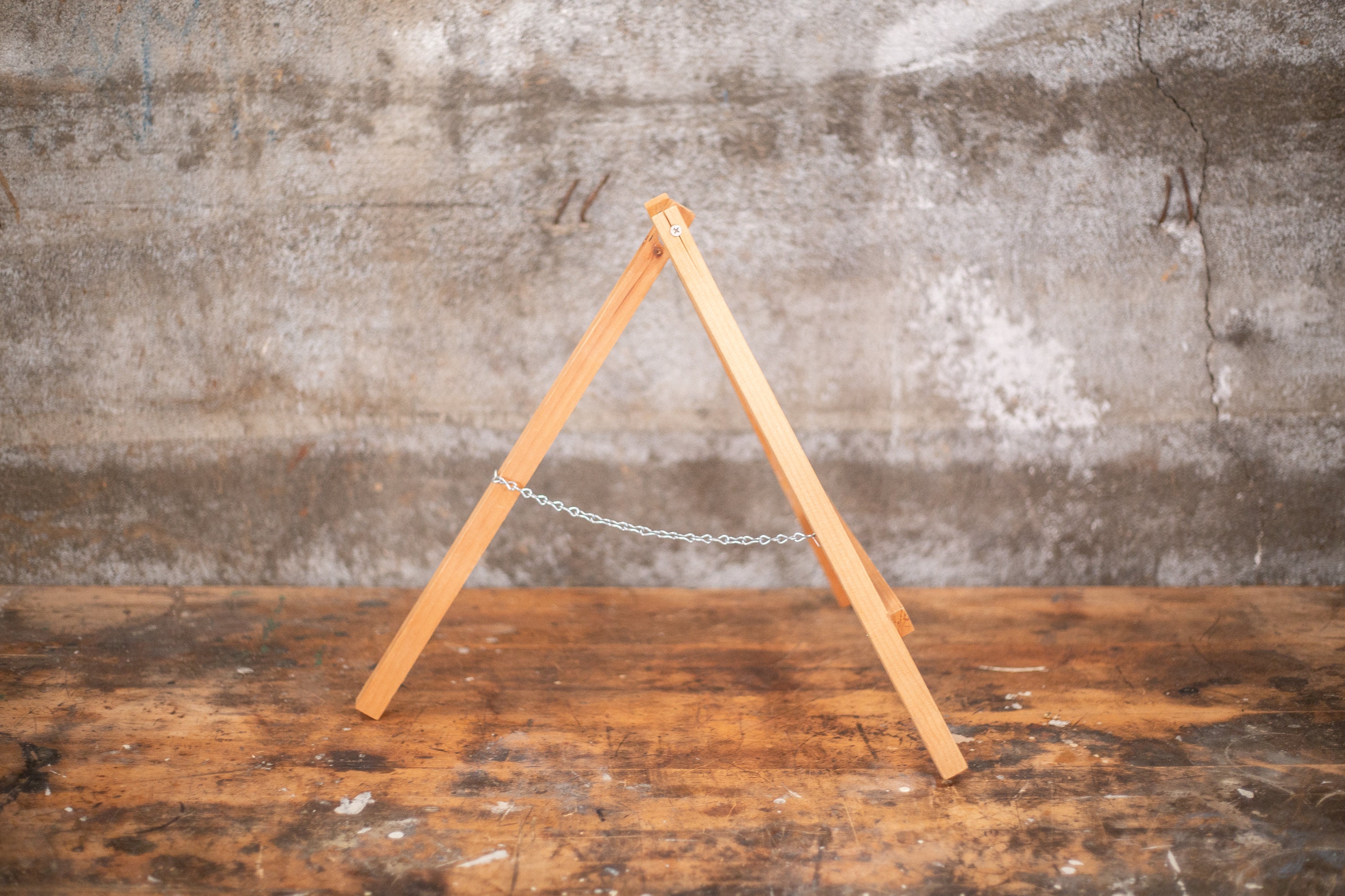 Vintage Tabletop Easel Tabletop Art Sign Display Easel Etsy