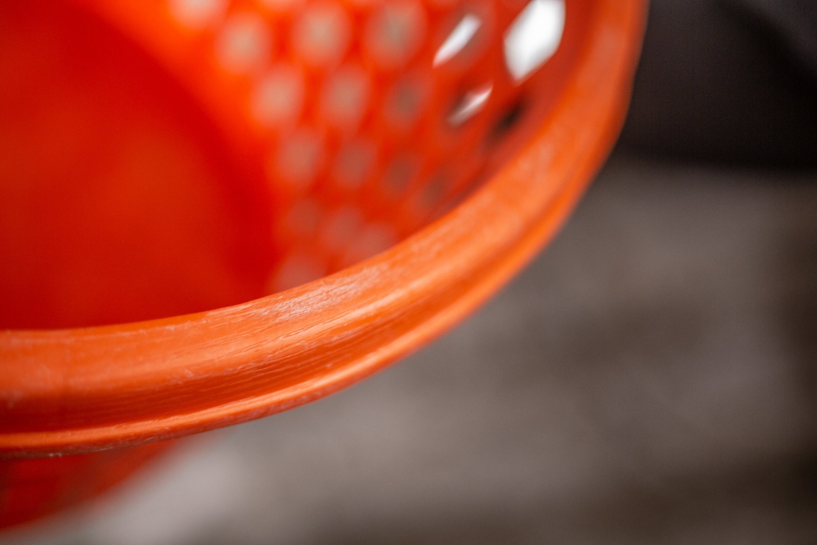 Vintage Orange Laundry Basket Vintage Plastic Storage Basket Etsy