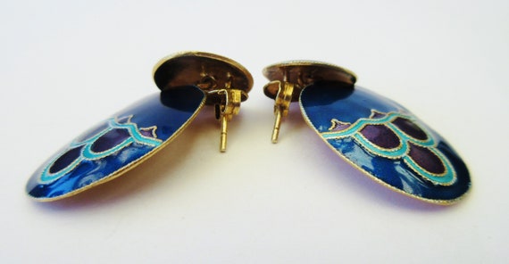 Vintage 1980s Cloisonné Enamel Articulated Art De… - image 9