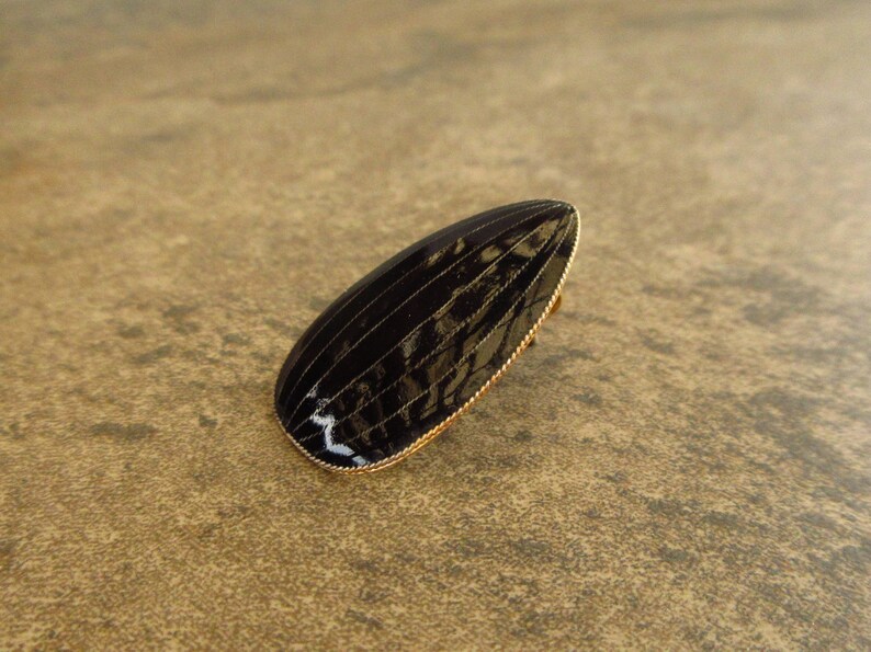 1970s Cloisonn\u00e9 Enamel Teardrop Shield Japanese Family Crest Sterling Silver 24k Gold Wash Pierced Earrings Vintage Laurel Inc
