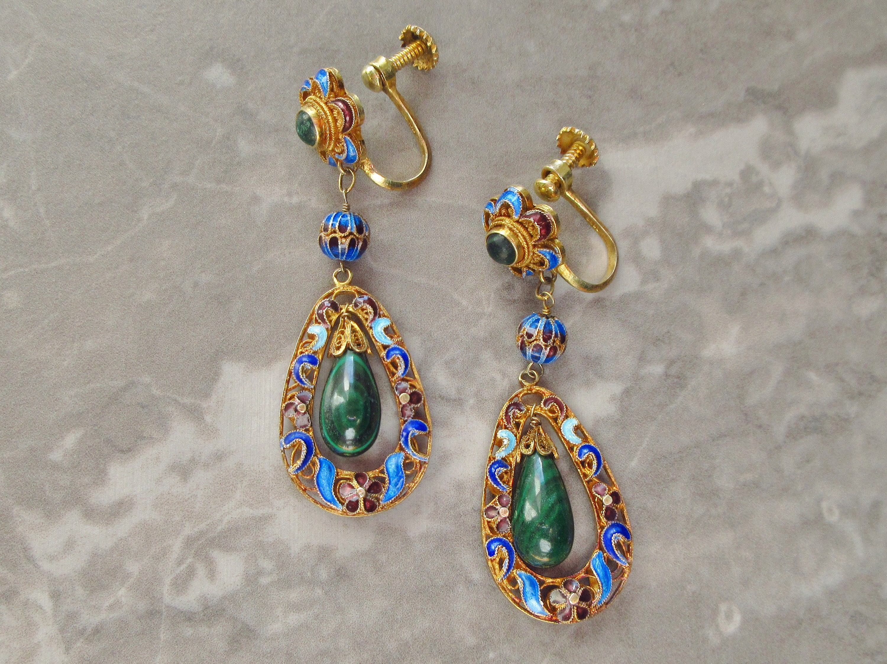 Vintage Chinese Filigree Jewelry - Etsy Vintage Chinese Filigree Jewelry - Etsy