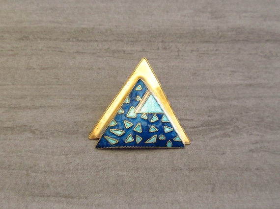 Vintage Laurel, Inc. 1970s Cloisonné Enamel Abstr… - image 2