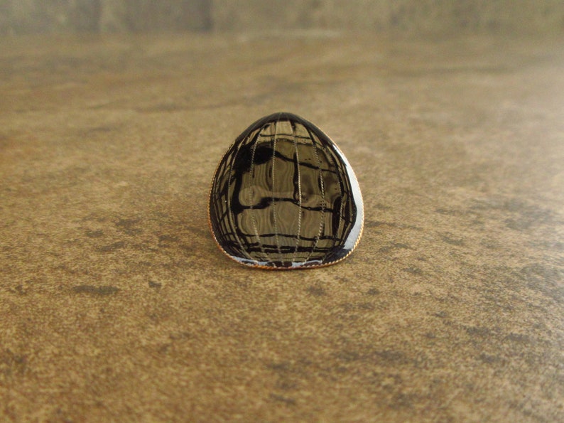 1970s Cloisonn\u00e9 Enamel Teardrop Shield Japanese Family Crest Sterling Silver 24k Gold Wash Pierced Earrings Vintage Laurel Inc
