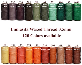 20 Meters Linhasita Waxed Cord 0.5mm, Macrame Cord, Beading Thread Micro Macrame String Waxed Thread Friendship Bracelet Cord, Knotting Cord