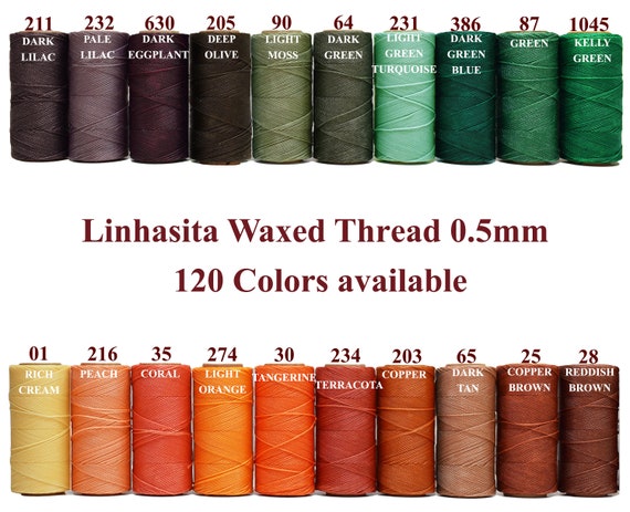 20 Meters Linhasita Waxed Cord 0.5mm Macrame Cord Beading Thread