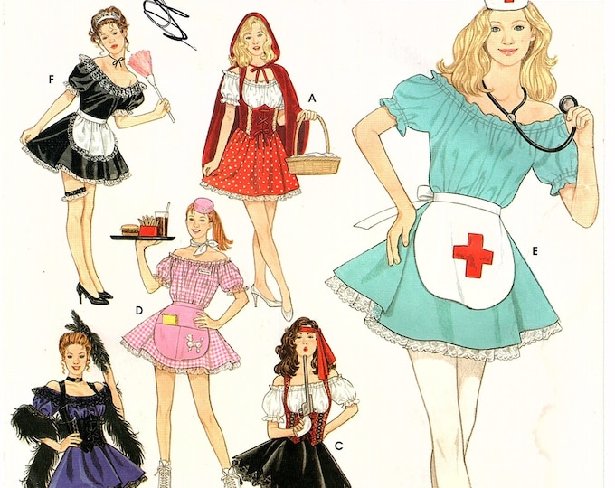 0517 French Maid Nurse Pirate Can Can Girl Red Riding Hood Costume