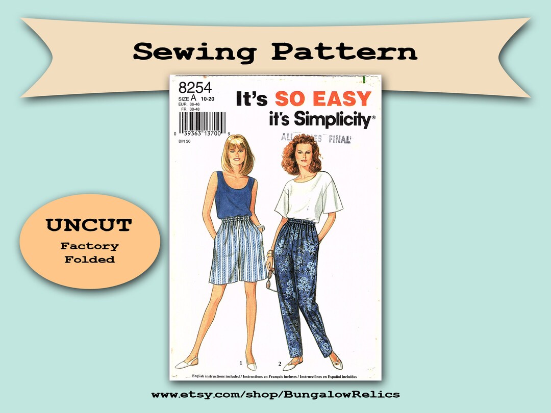 Amazon.co.jp: Simplicity Pattern 8254 ミセスパンツ、ショート
