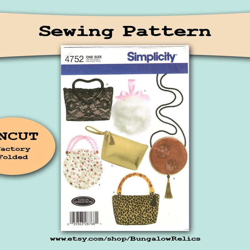 Handbag Patterns Etsy