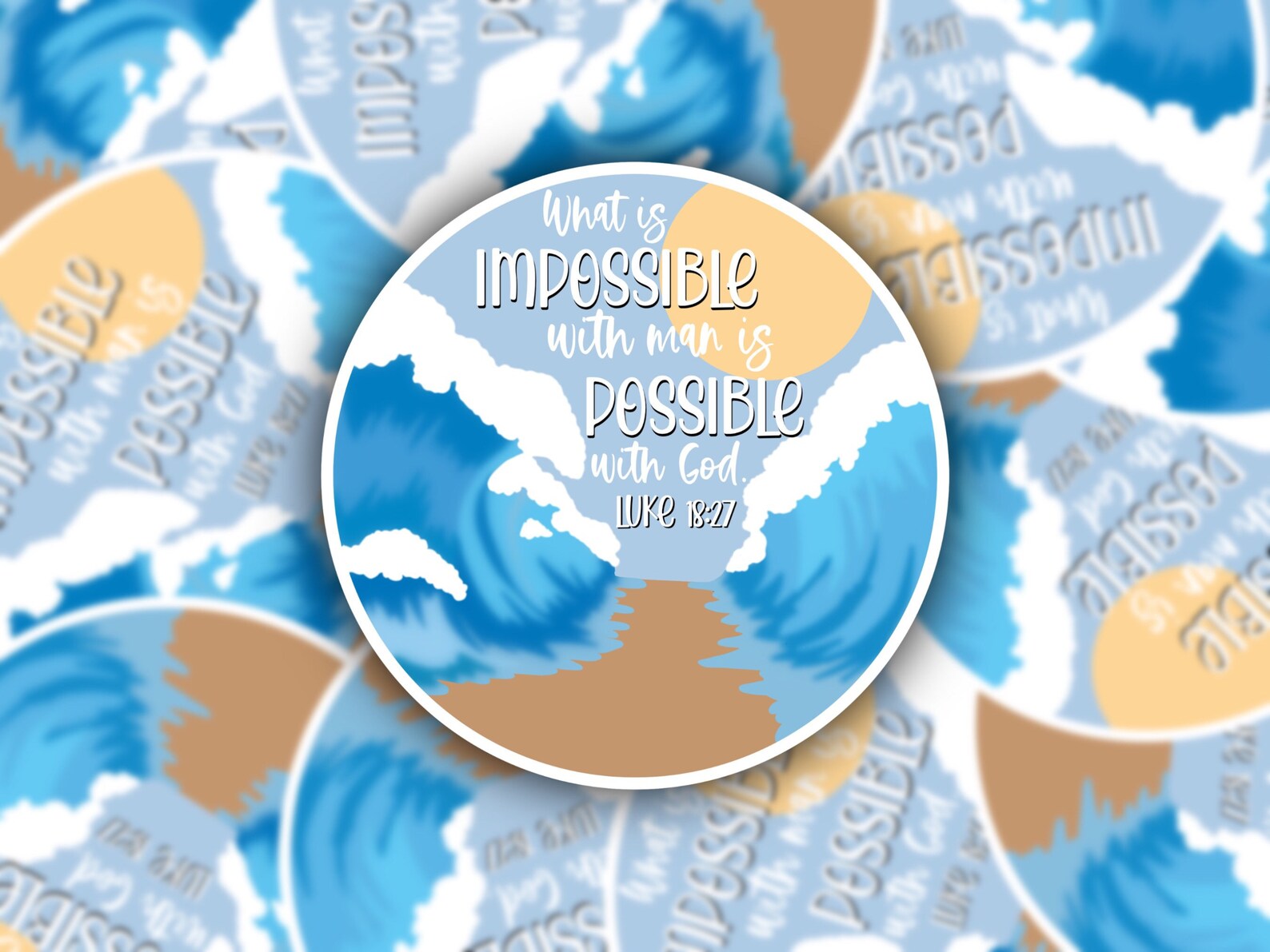 What is Impossible With Man is Possible With God Luke 18:27 - Etsy