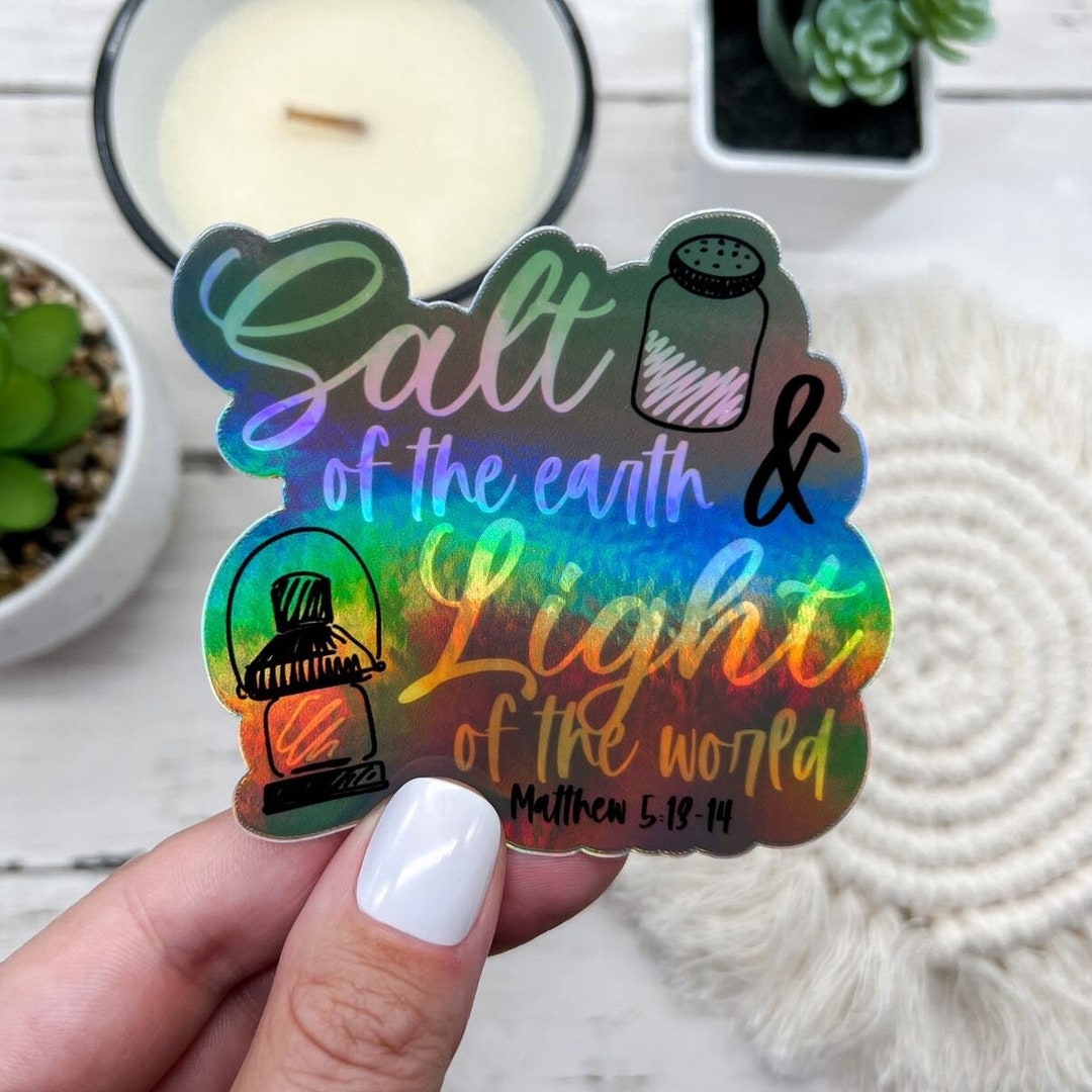 Salt of the Earth Sticker, Christian Stickers, Laptop Stickers, Vinyl ...