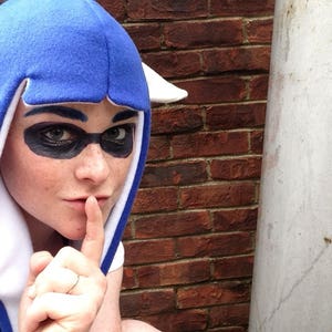 Splatoon Hat Cosplay Inkling Female Squid Hat Costume with/without Ears All Colors Custom Colors Girl Style Tentacles Blue