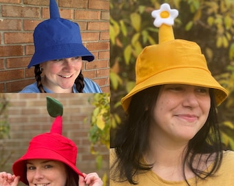 Flower Bucket Hat Pepper Vegetable Summer Cap Costume Accesory