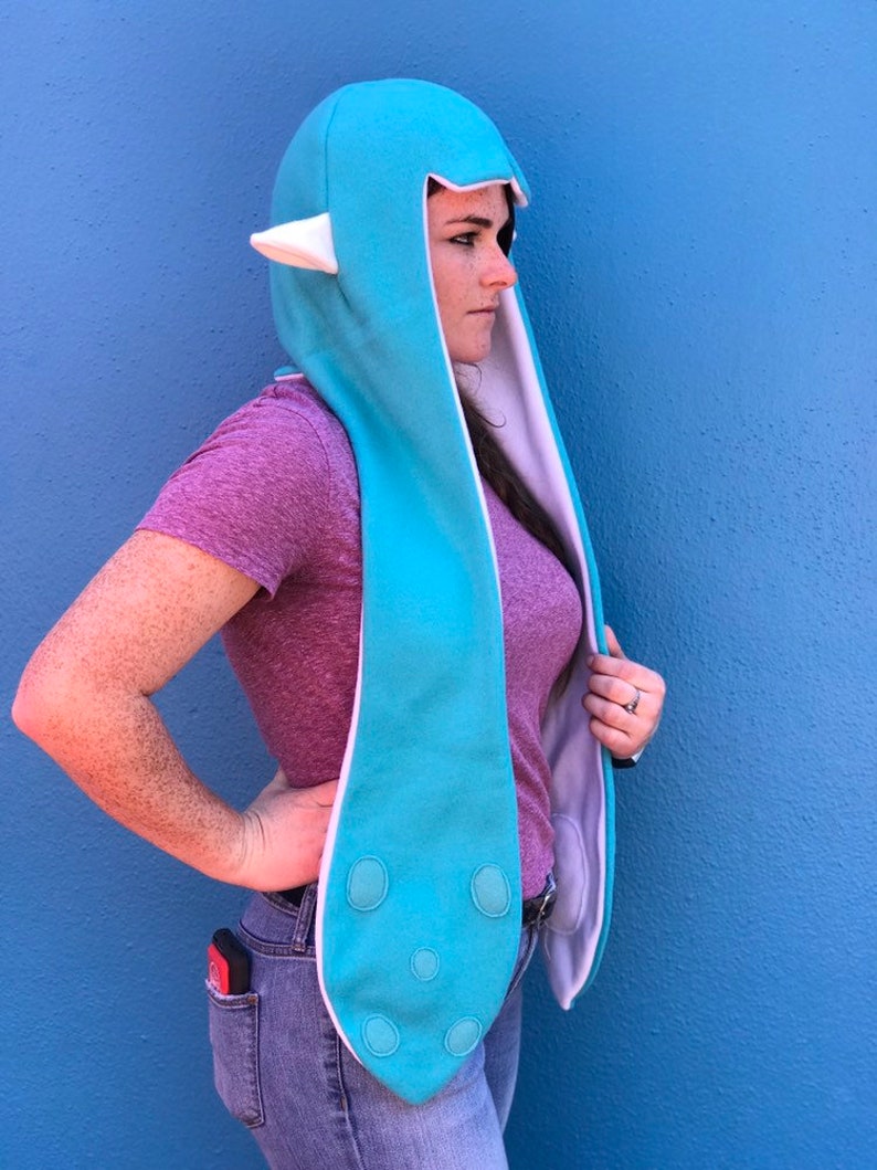 Splatoon Hat Cosplay Inkling Female Squid Hat Costume with/without Ears All Colors Custom Colors Girl Style Tentacles Teal