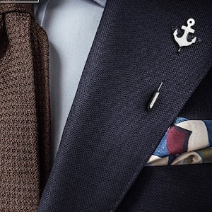 Anker Anstecknadel für Bräutigam, Strand Hochzeit Anstecknadel Marine Stil, Anker Schmuck für Männer, Bräutigam Boutonniere
