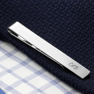 Wedding Tie Clip for Groom Custom Tie Clip Personalized - Etsy