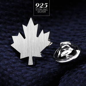 Hochzeit Krawattennadel Kanada, Silber Krawattennadel, Ahornblatt Pin, Bräutigam Anstecknadel