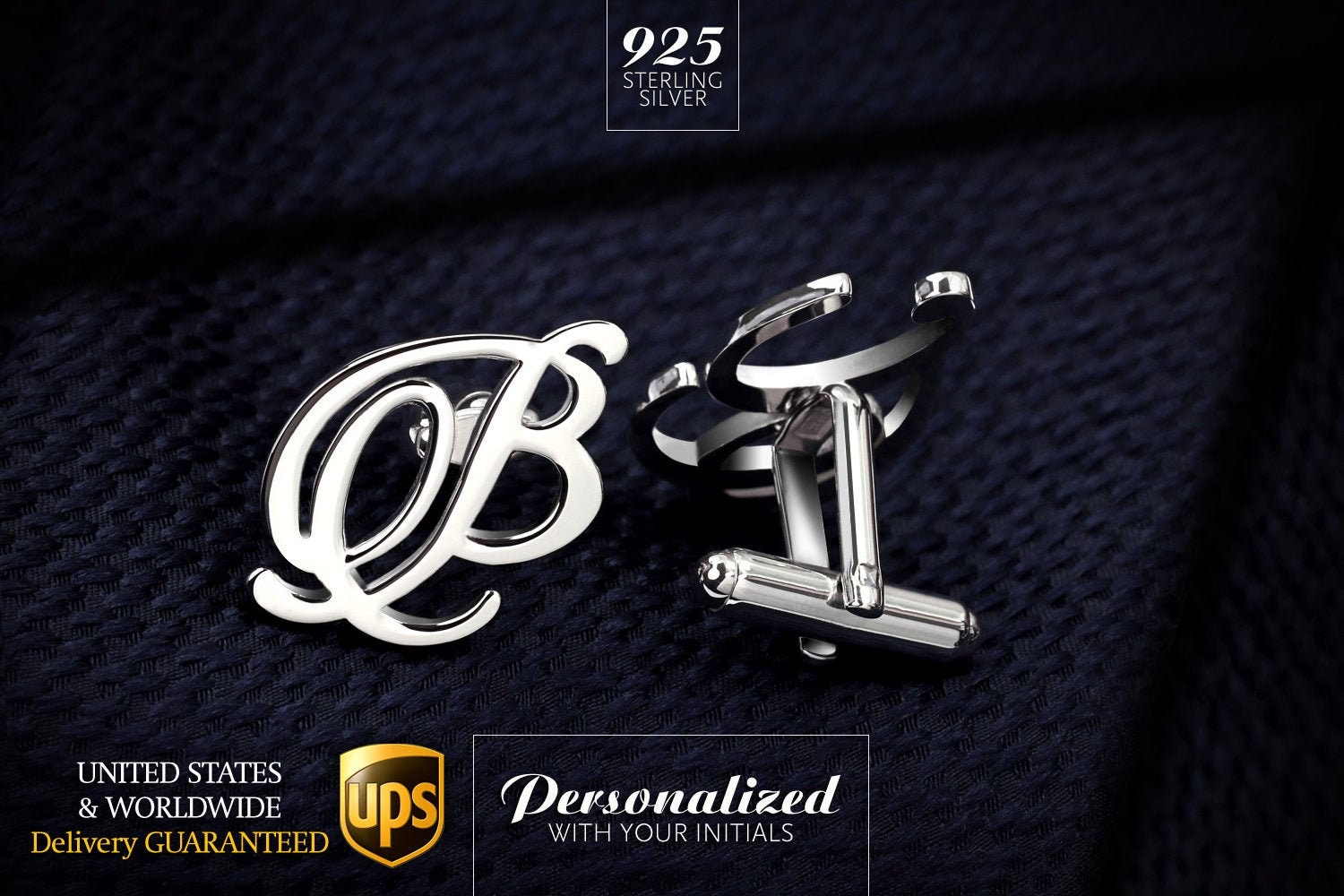 Initials Cufflinks Personalized Wedding Cufflinks monogrammed Etsy