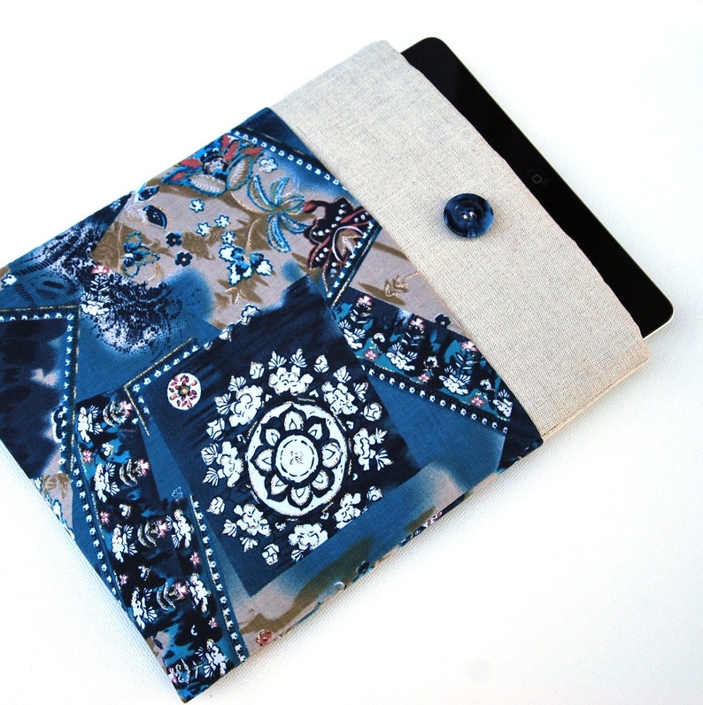 Kindle Paperwhite Case Linen and Cotton Fabric Amazon Fire HD8 Case Kindle Oasis Sleeve GalaxyTab Case-SUPERIOR Shock Absorbent Padding