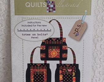 Quilts Illustrated Veranda Tote pattern / diy scrappy bag