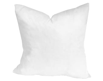 Pillow Insert Down Feather Filled 100% Cotton Cover Square and Lumbar