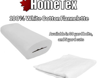 Soft White Cotton Flannelette: Reusable Cloth Diapers, Polishing Cloth