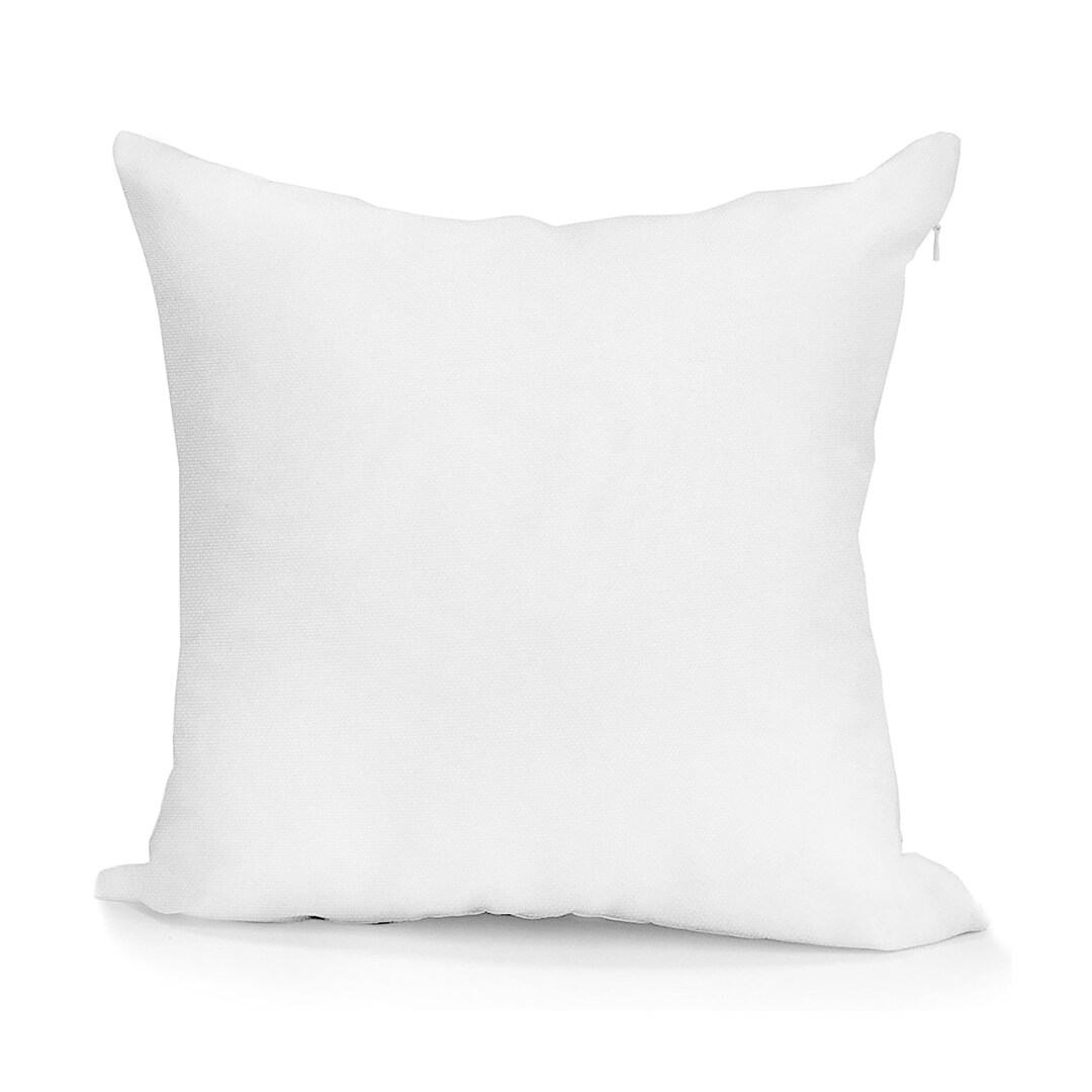 Blank White Sublimation Polyester Pillow Cover With Hidden Zipper Décor