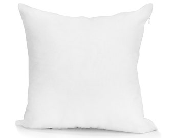 White Sublimation Pillow Cover: Polyester Throw Pillow with Hidden Zipper