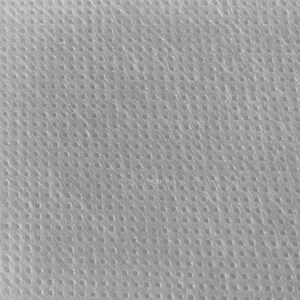 May include: Close-up of a white, textured fabric with a grid-like pattern of small, evenly spaced holes. The material appears to be lightweight and slightly translucent, with a subtle, woven texture throughout the surface.