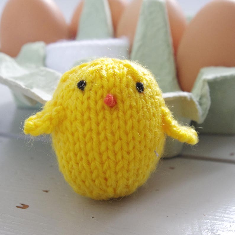 Knitting Pattern Chick Chicken Easter Egg Simple Easy New Baby Etsy