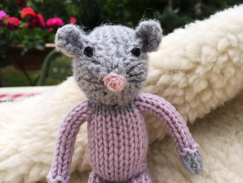 Mouse in Bed Toy Knitting Pattern Free Chick & Egg Knit Gift Etsy UK