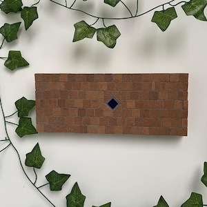 NYC SUBWAY Mosaic Detail-Authentic Porcelain Tile/Custom Work/ Handmade Wall Art