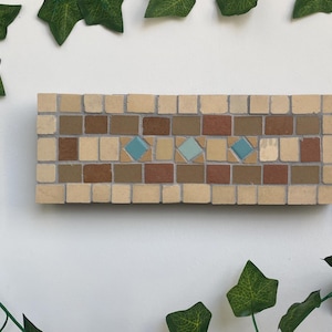NYC SUBWAY Mosaic Detail -Authentic Porcelain Tile/Custom Work/ Handmade Wall Art
