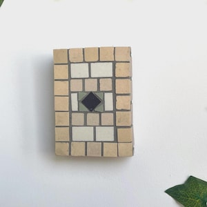 NYC SUBWAY Mosaic Small Detail-Authentic Porcelain Tile/Custom Work/ Handmade Wall Art