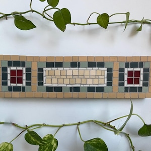 NYC SUBWAY Mosaic Large Detail-Authentic Porcelain Tile/Custom Work/ Handmade Wall Art