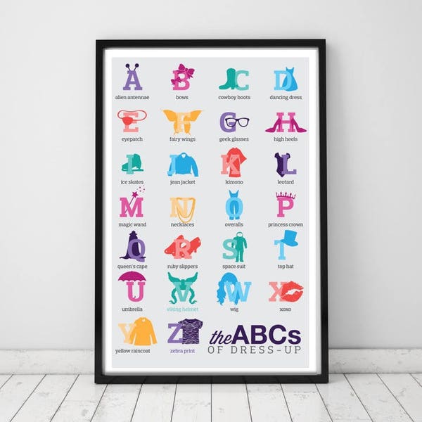 Fashion Alphabet Print | ABCs of Dress-Up