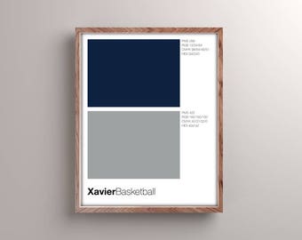 Xavier Color Swatch Unframed Minimalist Print | 11x14