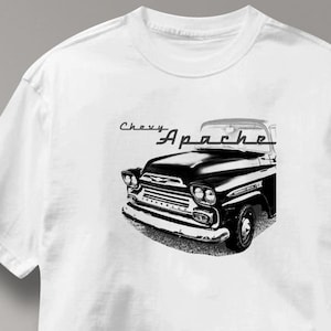 Chevy Apache Classic Chevrolet Car Auto T Shirt  Tee Shirt Mens Womens Ladies Youth Kids